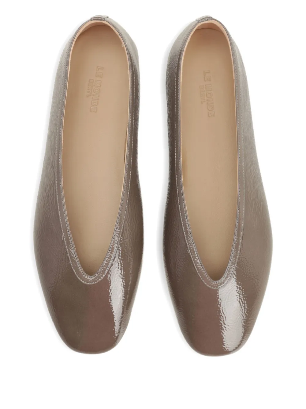 Le Monde Beryl leather ballet flats Neutrals