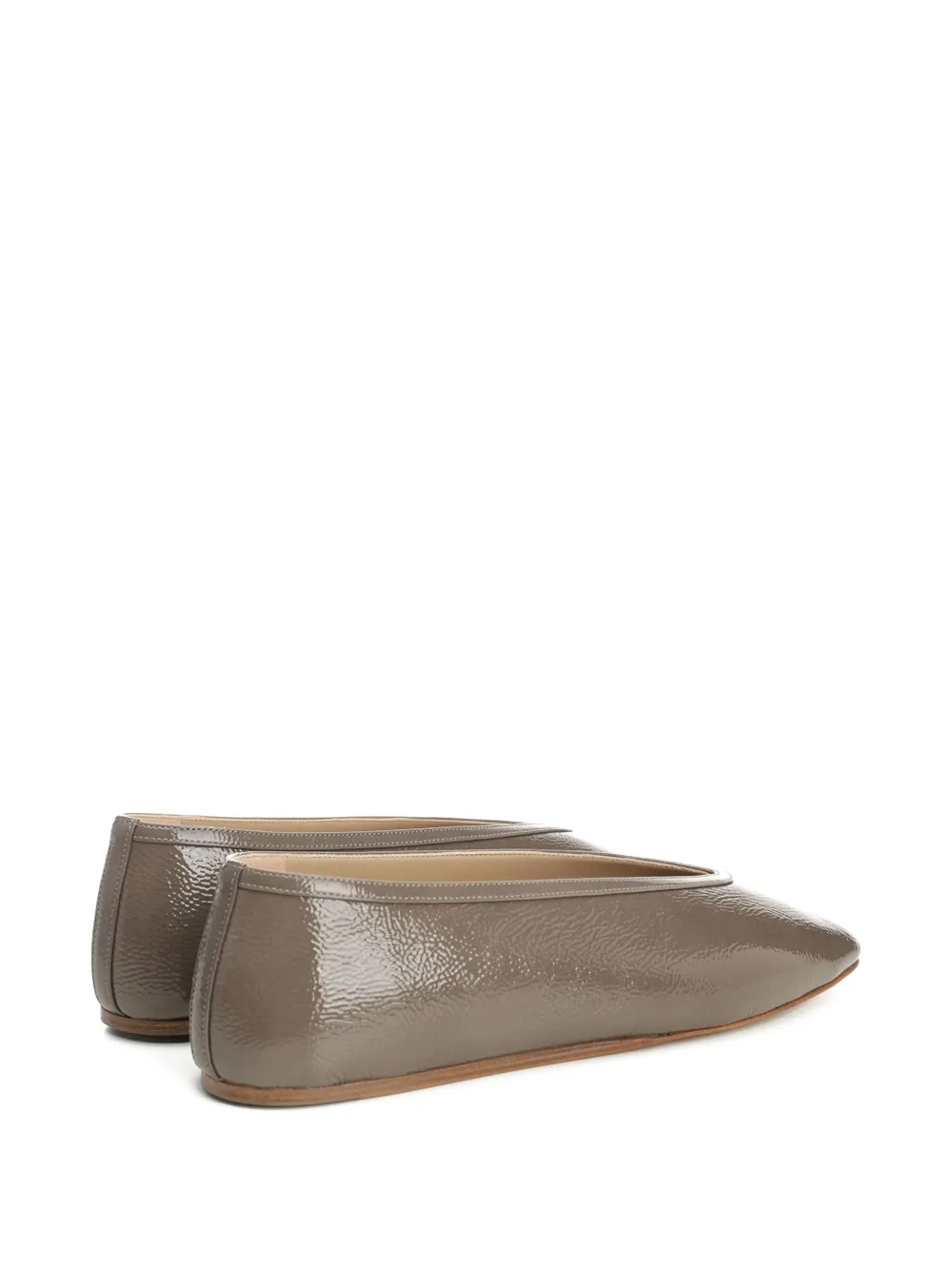 Le Monde Beryl Leren ballerina's - Beige