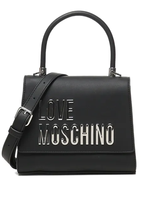 Love Moschino logo-plaque top-handle bag