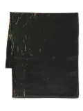 YAVI firework-print silk scarf - Black