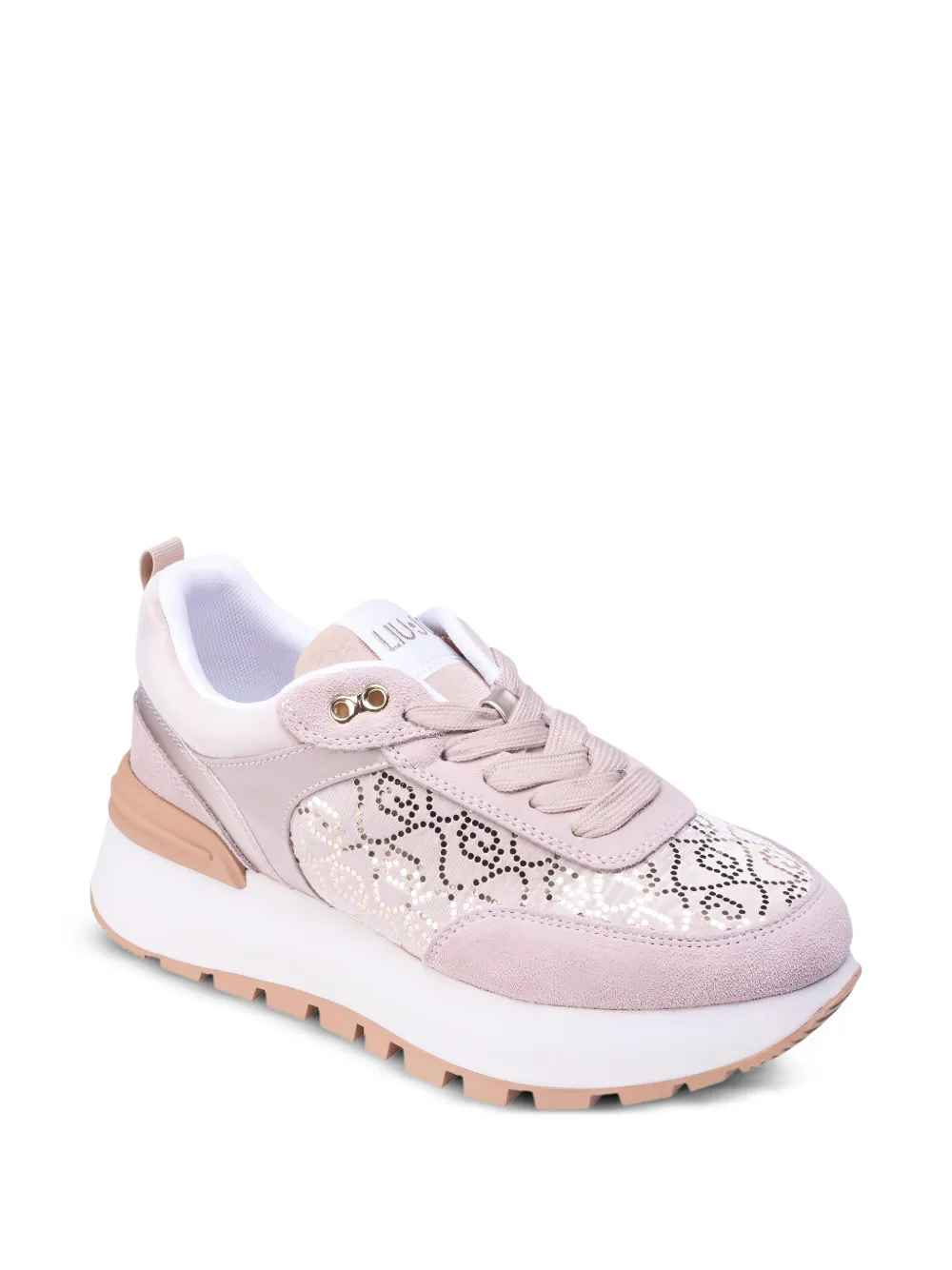 LIU JO embellished platform sneakers Pink