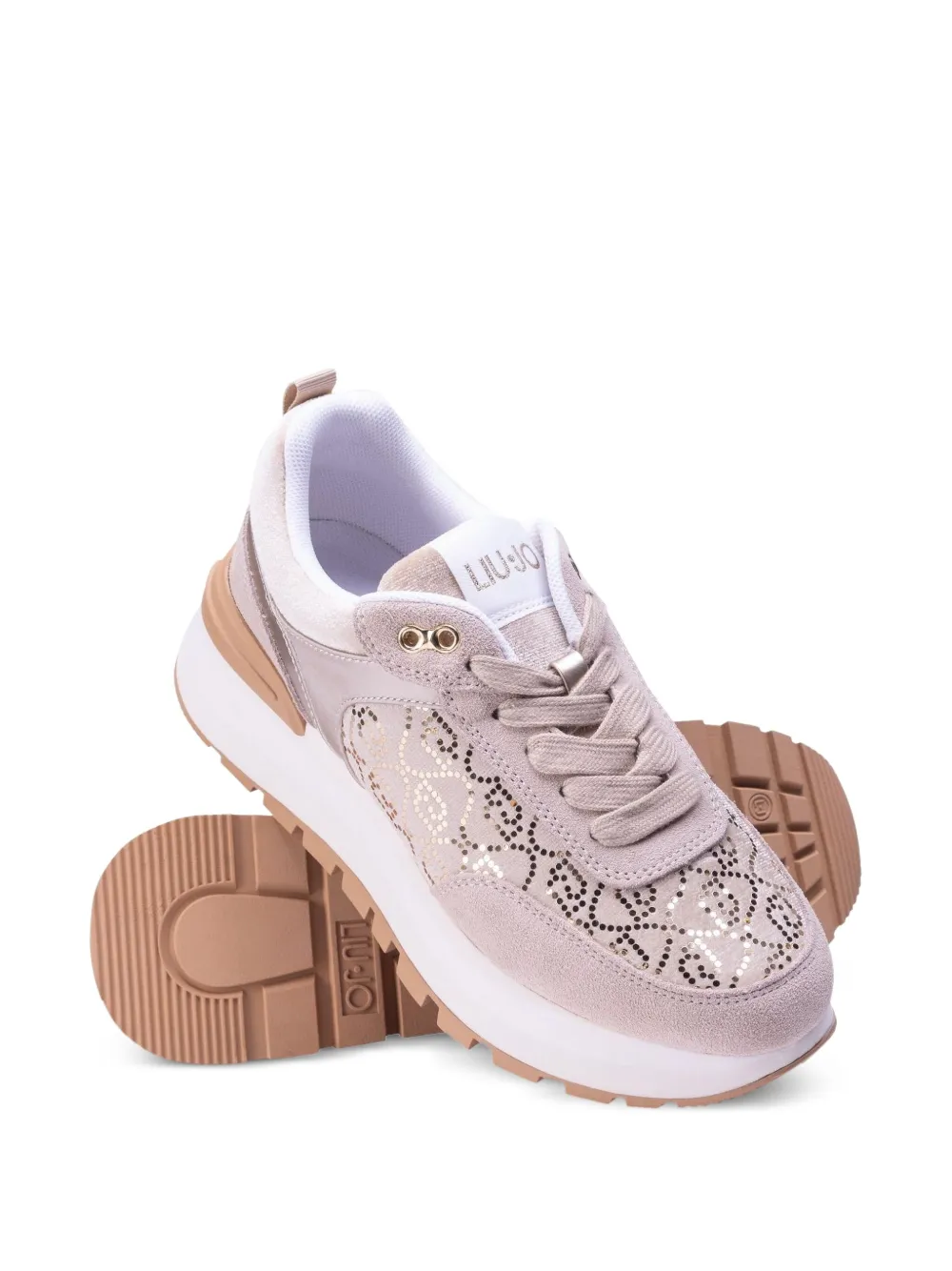 LIU JO embellished platform sneakers Pink