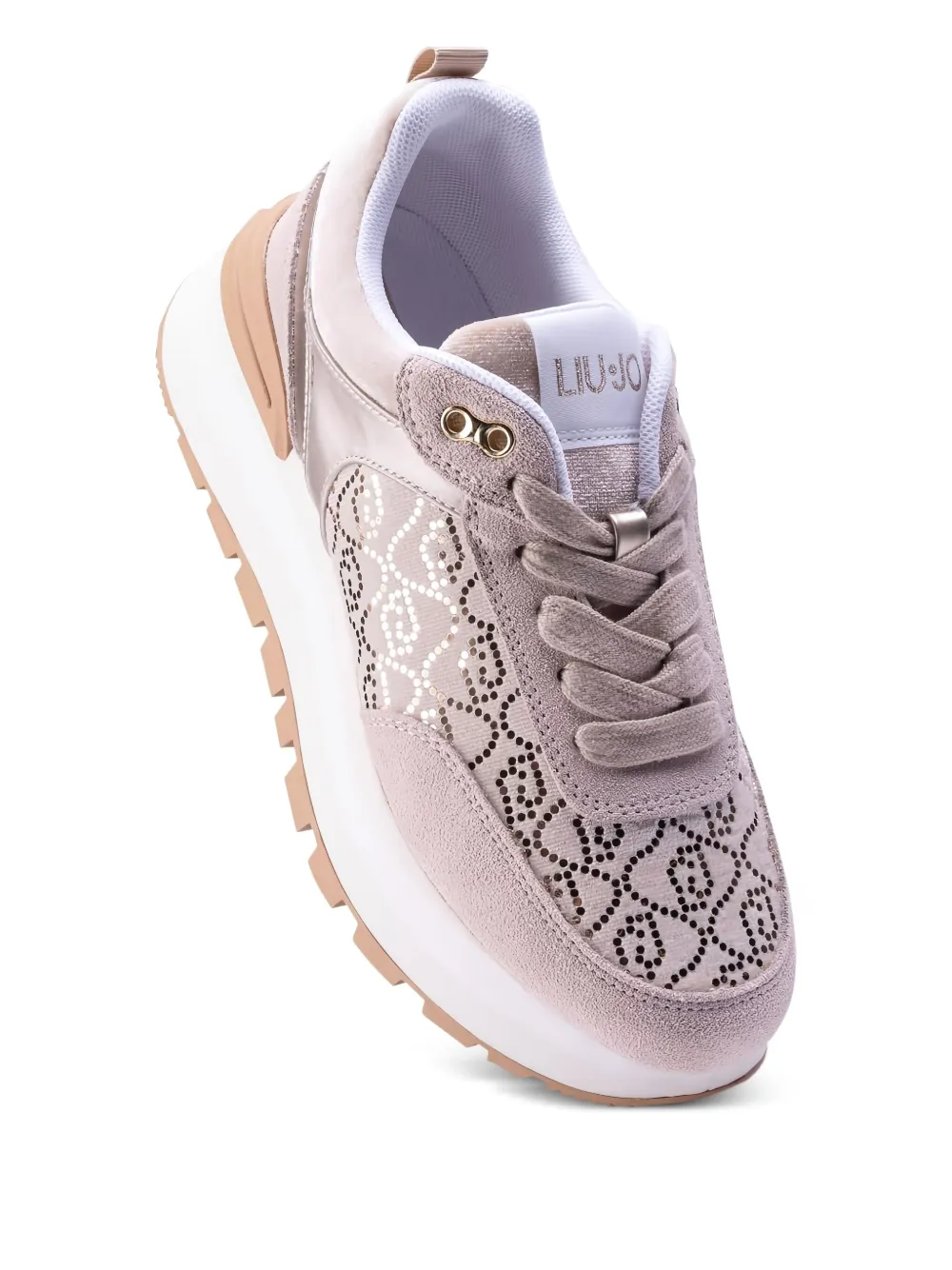 LIU JO embellished platform sneakers Pink