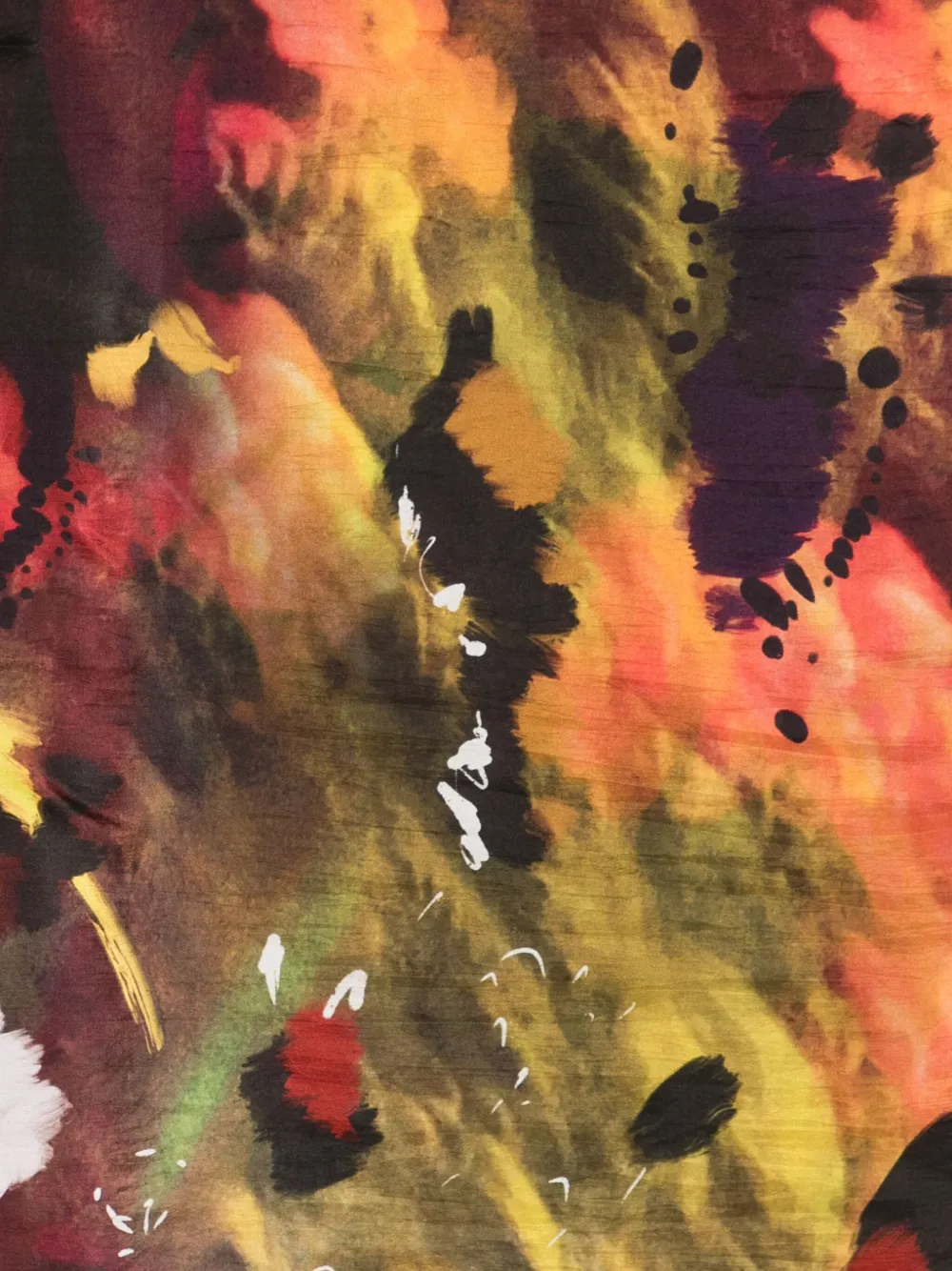 YAVI abstract-print silk scarf | Women | Image 2