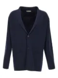 Filippo De Laurentiis peak-lapel wool cardigan - Blue