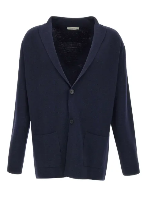 Filippo De Laurentiis peak-lapel wool cardigan