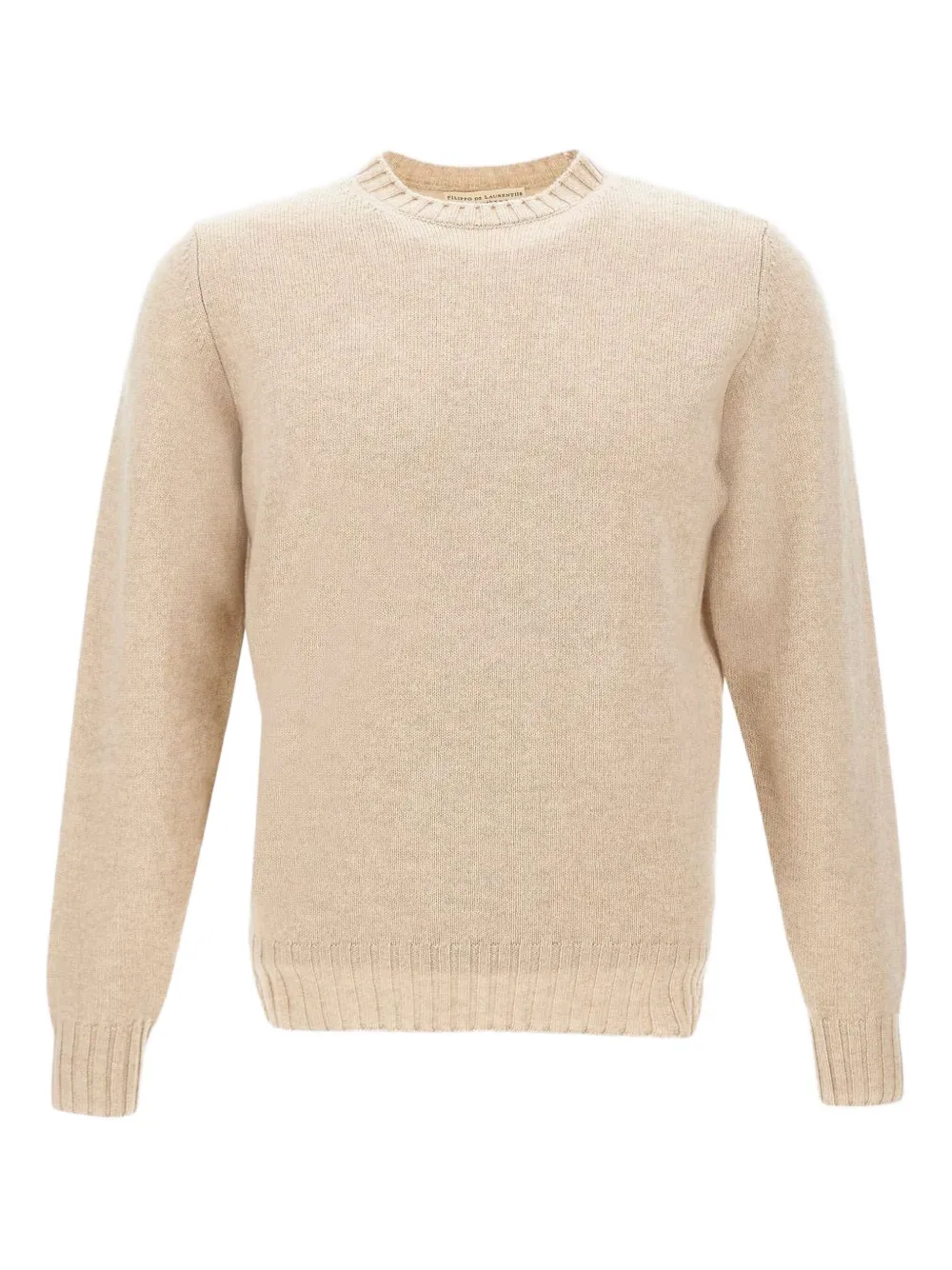 Filippo De Laurentiis Geribbelde trui Beige