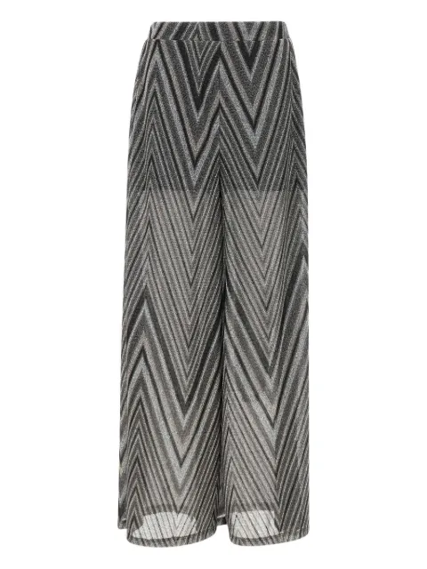 kaos geometric-pattern flared trousers
