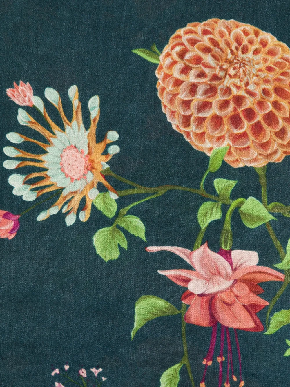 YAVI floral-print silk scarf | Women | Image 2