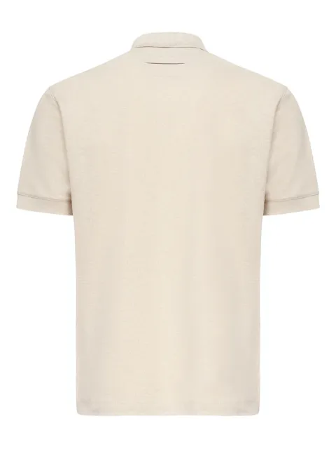 Zegna v-neck short-sleeve polo shirt