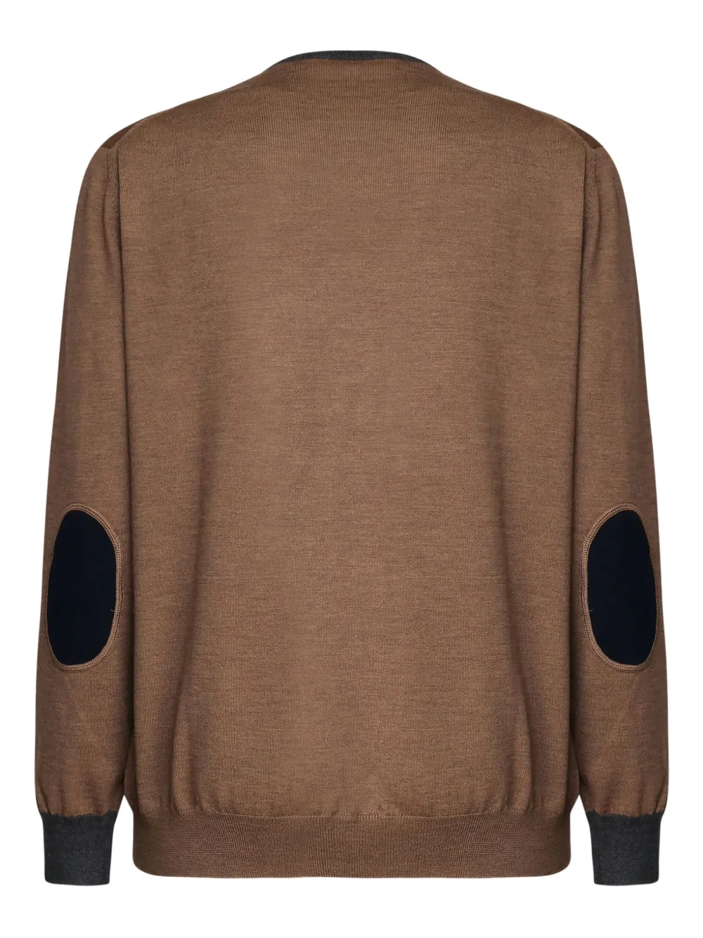 Fay elbow-patch crew-neck sweater Bruin