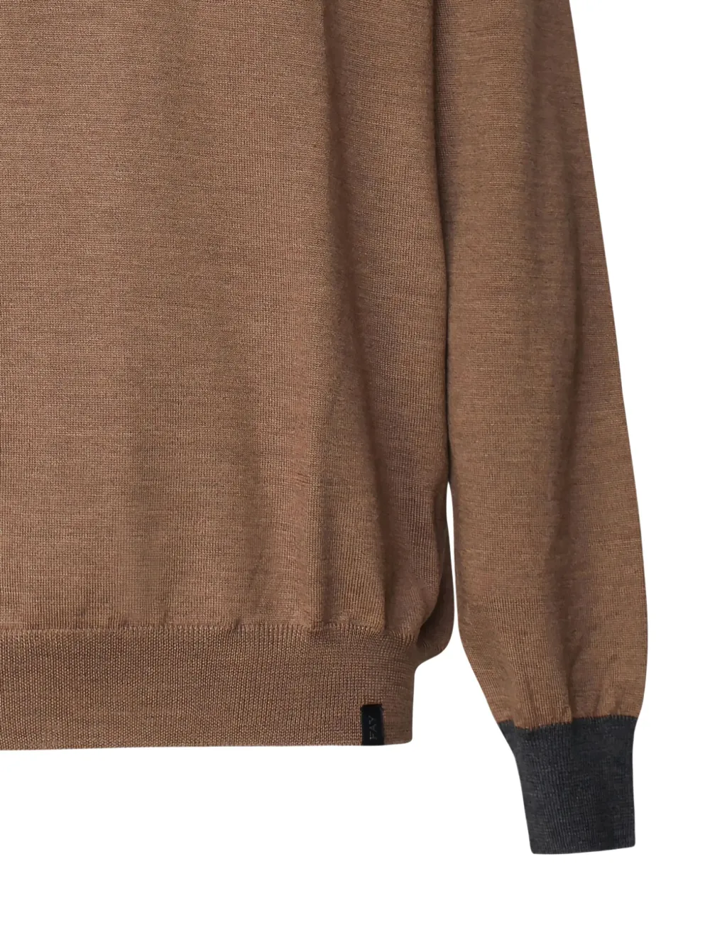 Fay elbow-patch crew-neck sweater Bruin