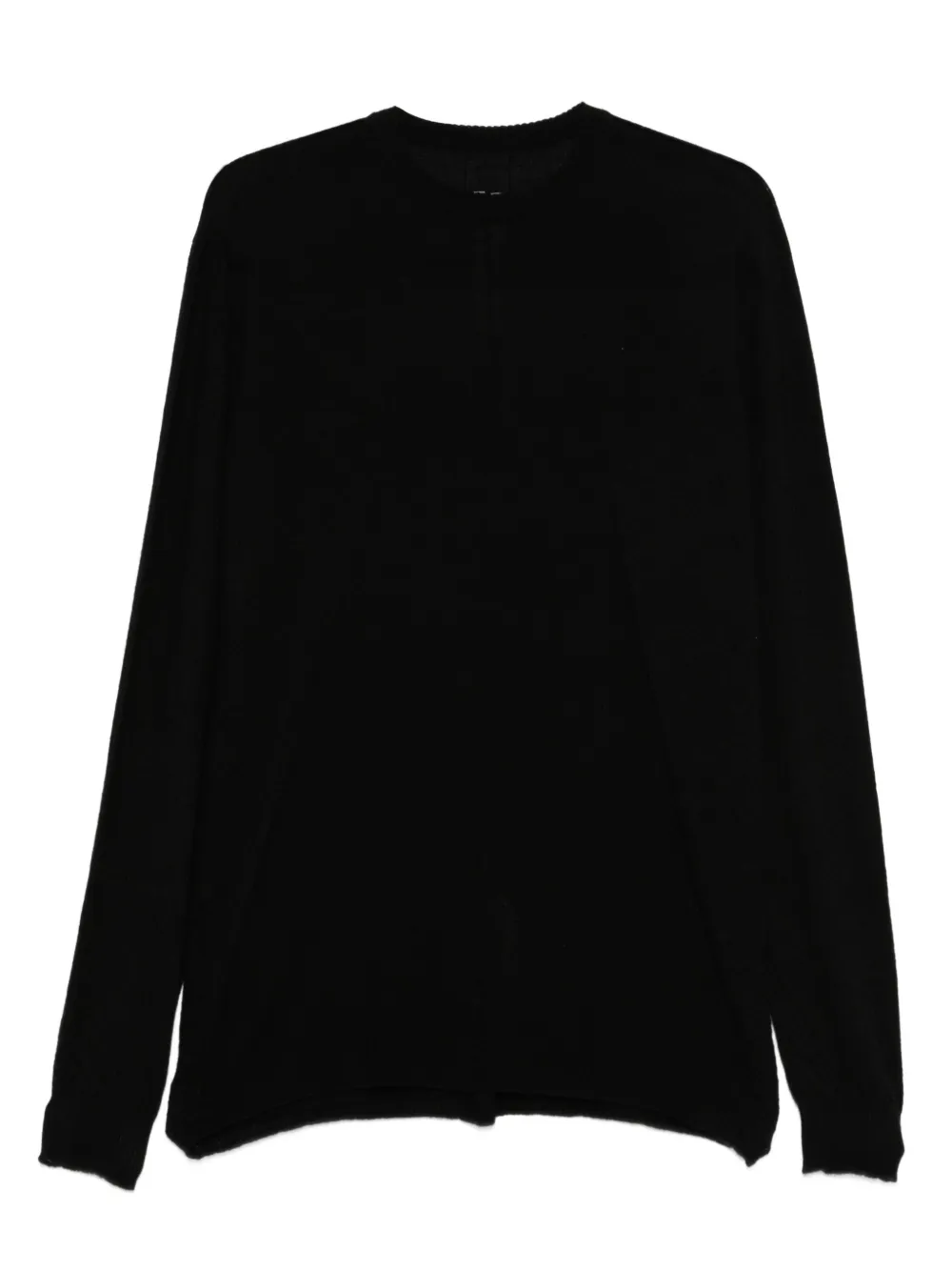 Rick Owens long-sleeve cashmere sweater Zwart