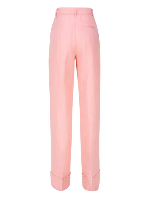 パンツ The Andamane Trousers THE ANDAMANE ピンストライプ テーラードパンツ | ピンク