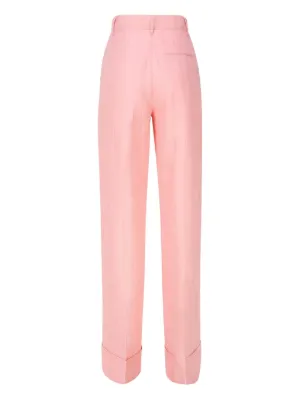 ボトムスその他 THE ANDAMANE Wide sand-coloured pants THE ANDAMANE Gladys Trousers | Purple | FARFETCH