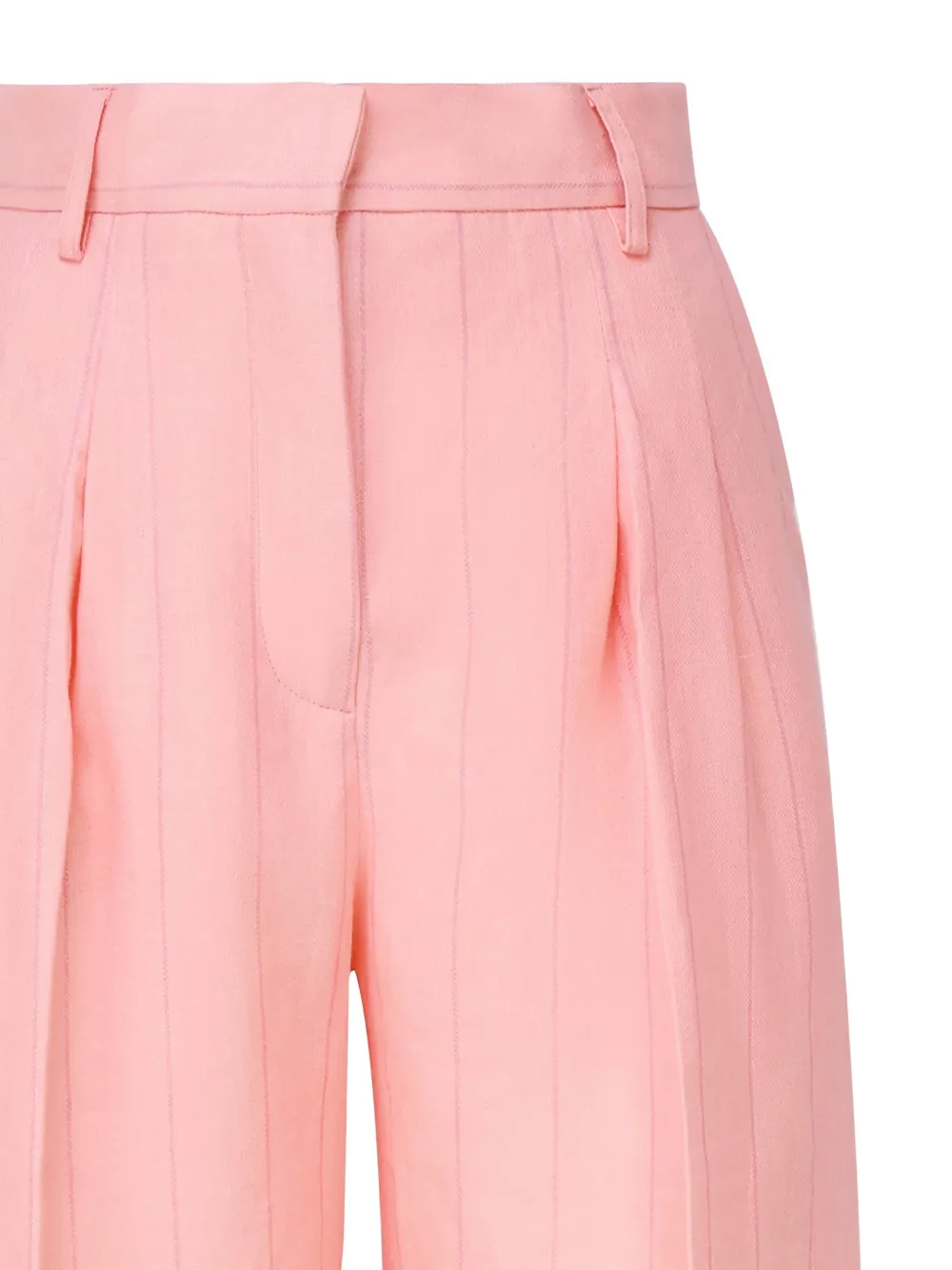 THE ANDAMANE pleated pinstripe tailored trousers Roze