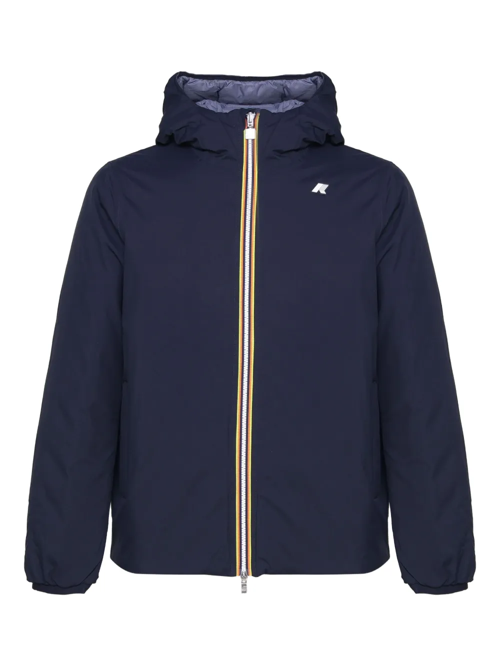 K-Way Gevoerd jack met capuchon Blauw