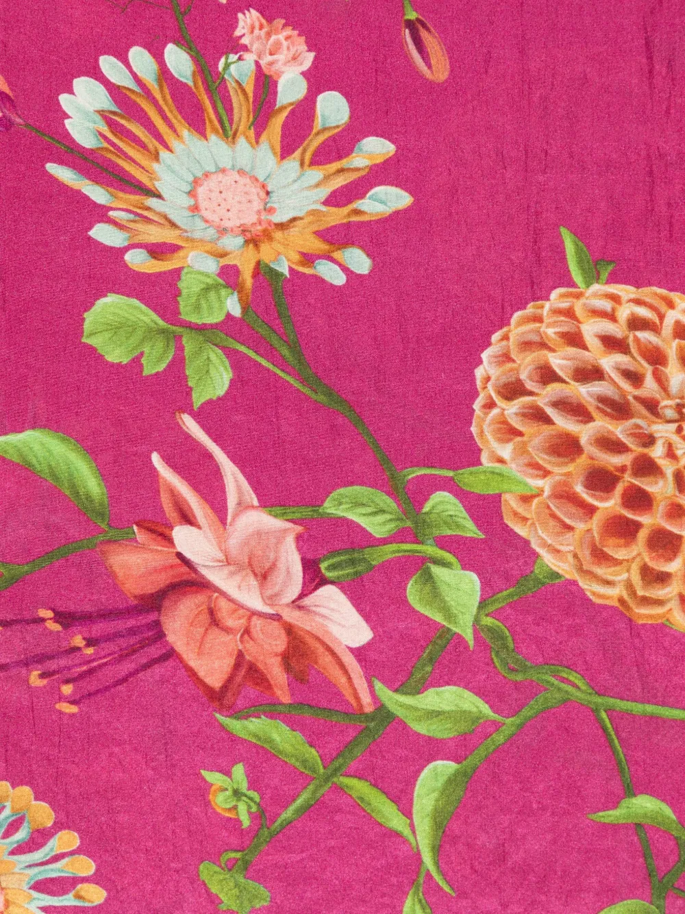 YAVI floral-print silk scarf | Women | Image 2