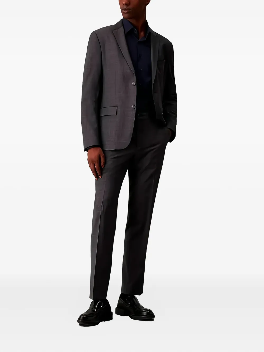 Calvin Klein Long-sleeve Button-down Shirt In Multi