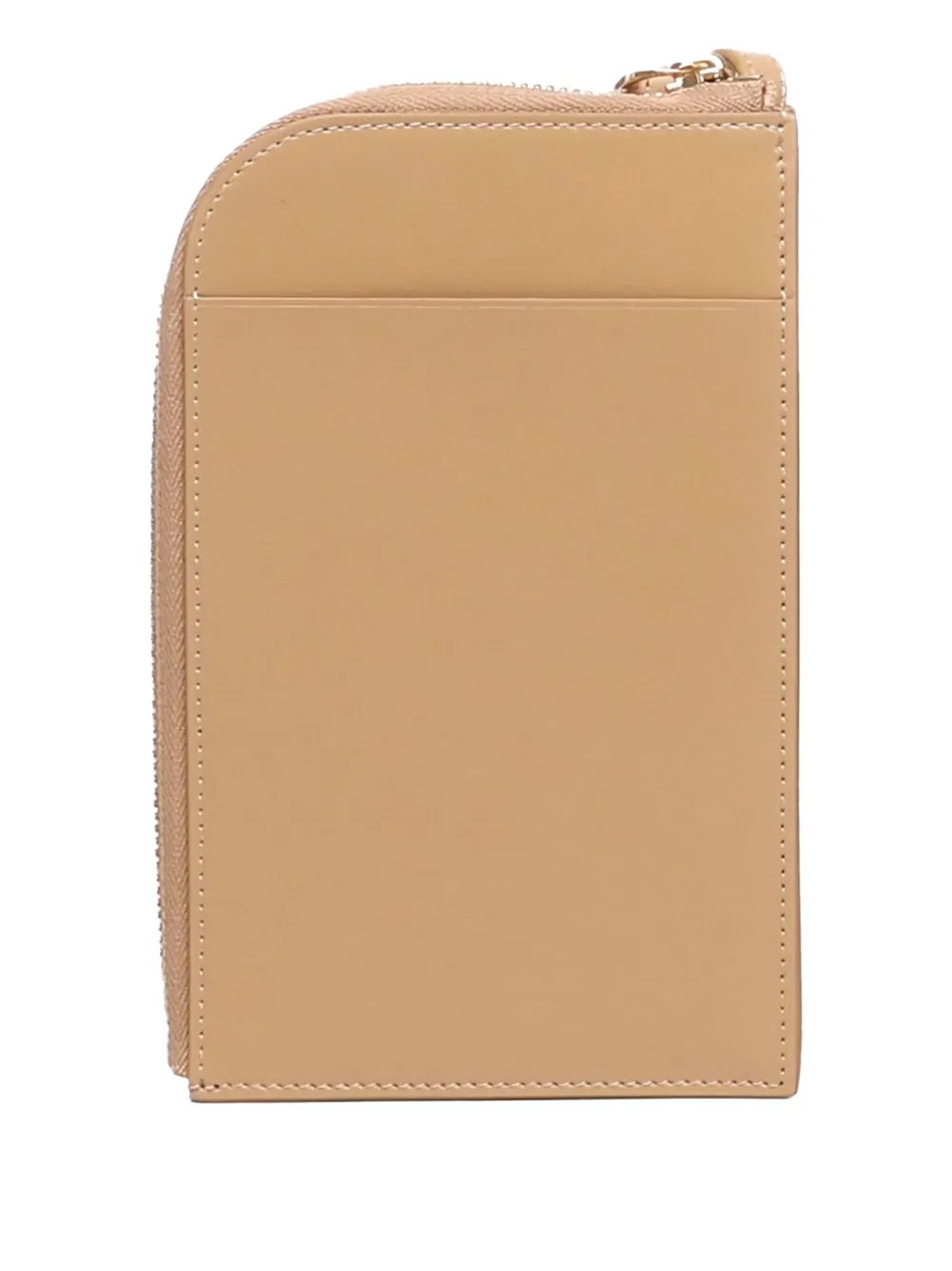Ferragamo Portemonnee met gancini-plakkaat en rits Beige