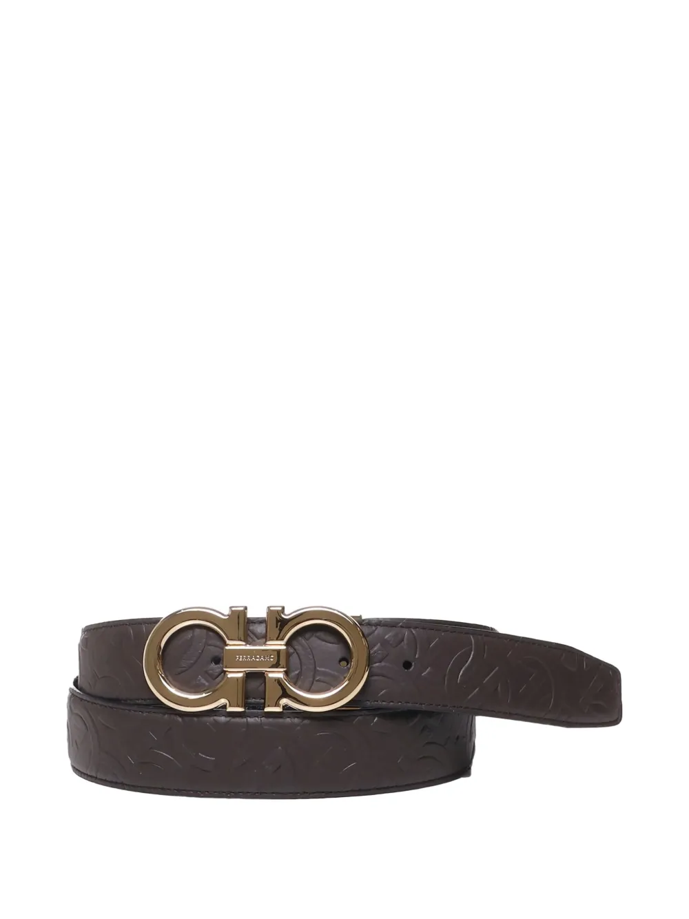 Ferragamo Gancini-logo belt Bruin