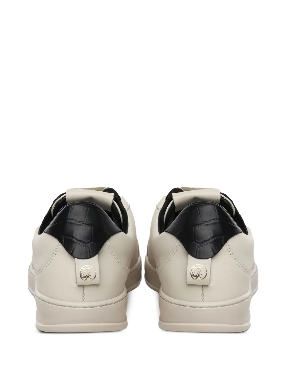 Giuliano Galiano panelled lace-up trainers White