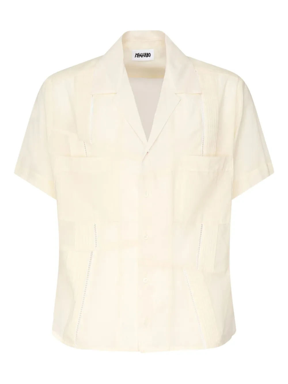 Magliano patch-pocket camp-collar shirt - ホワイト Magliano patch-pocket camp-collar shirt - ホワイト