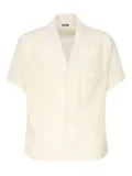 Magliano patch-pocket camp-collar shirt - White