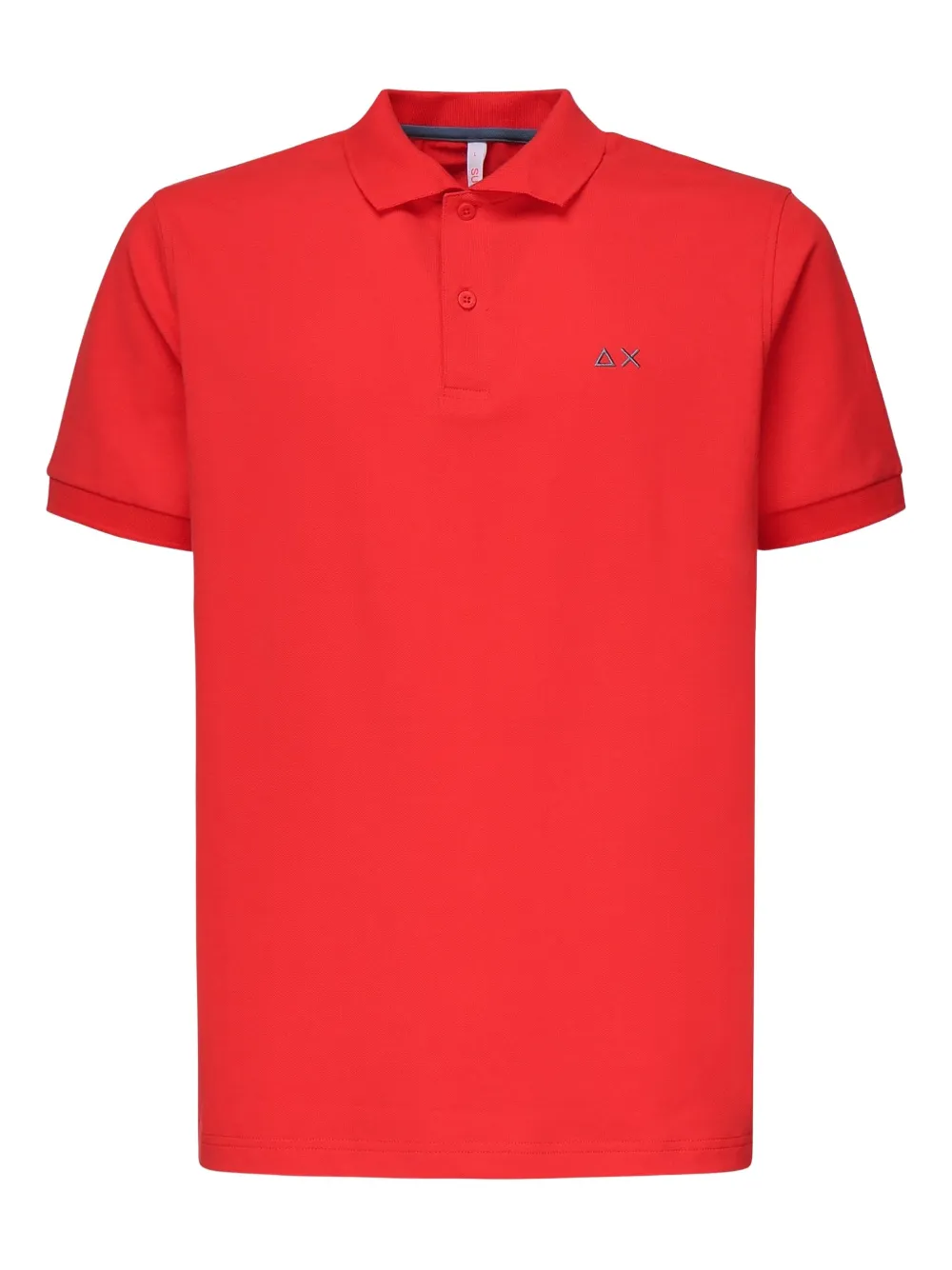 Sun68 Poloshirt met geborduurd logo Rood