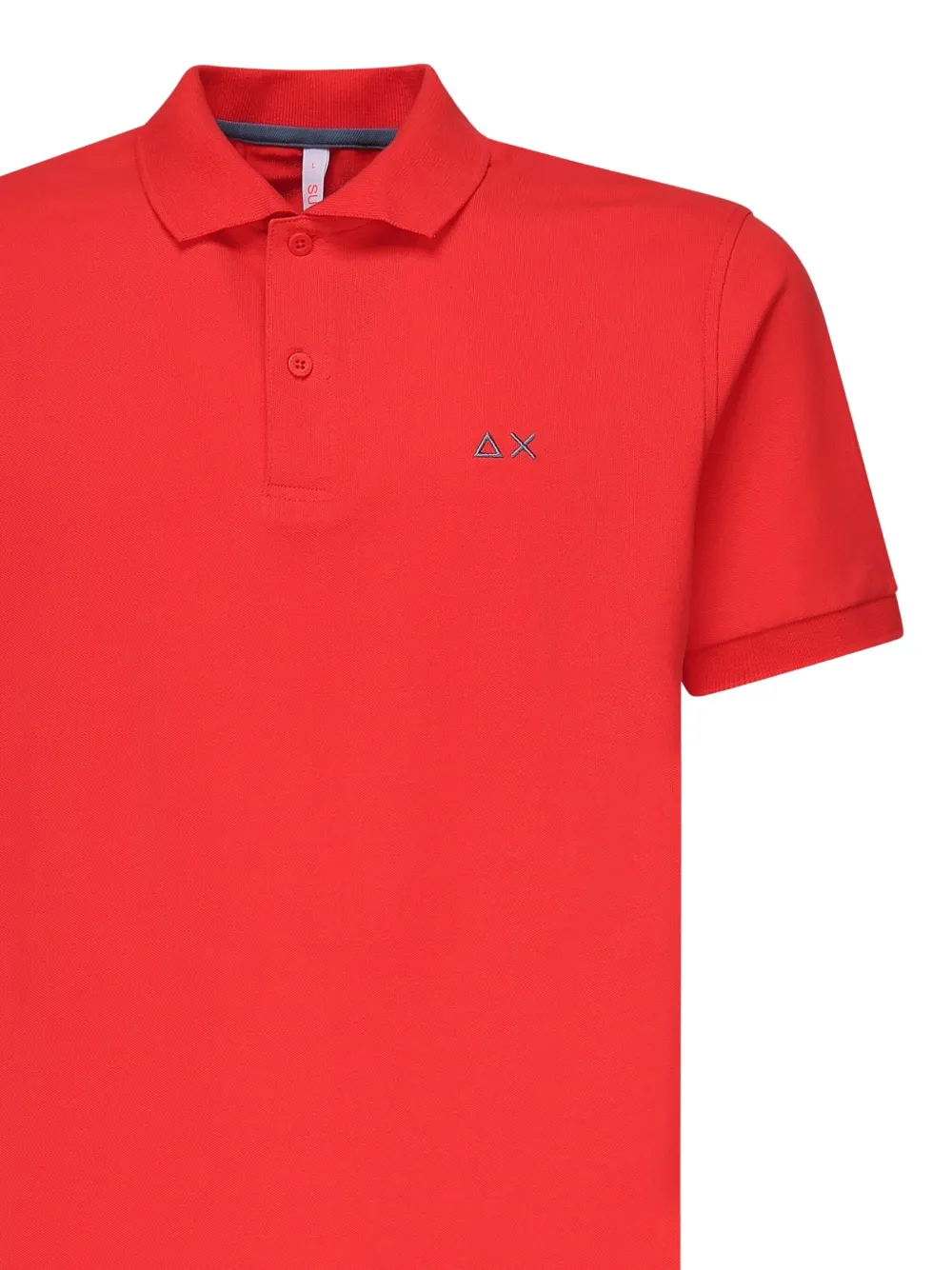 Sun68 embroidered-logo polo shirt - レッド Sun68 embroidered-logo polo shirt - レッド