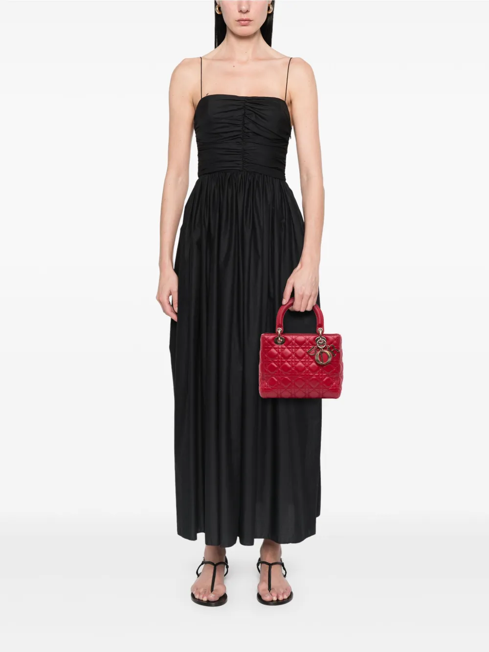 Christian Dior Pre-Owned 2016 Medium Lambskin Cannage Lady Dior satchel | Pre-Owned | Image 2