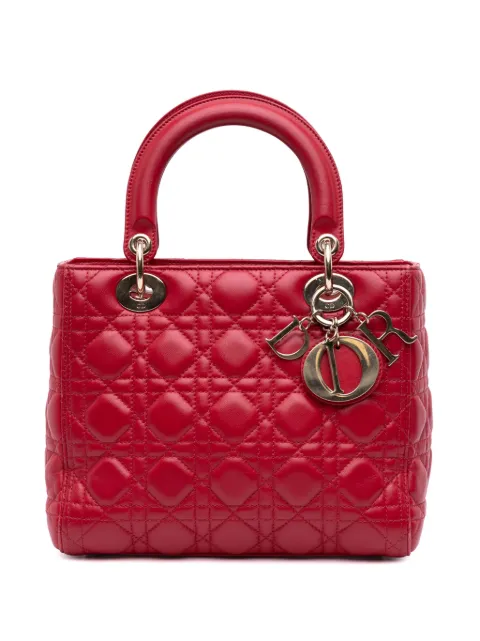 Christian Dior Pre-Owned 2016 Medium Lambskin Cannage Lady Dior satchel