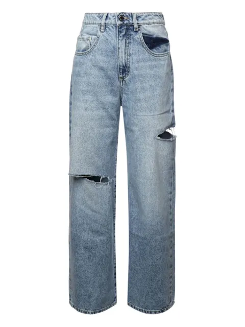 ICON DENIM distressed-detail  jeans