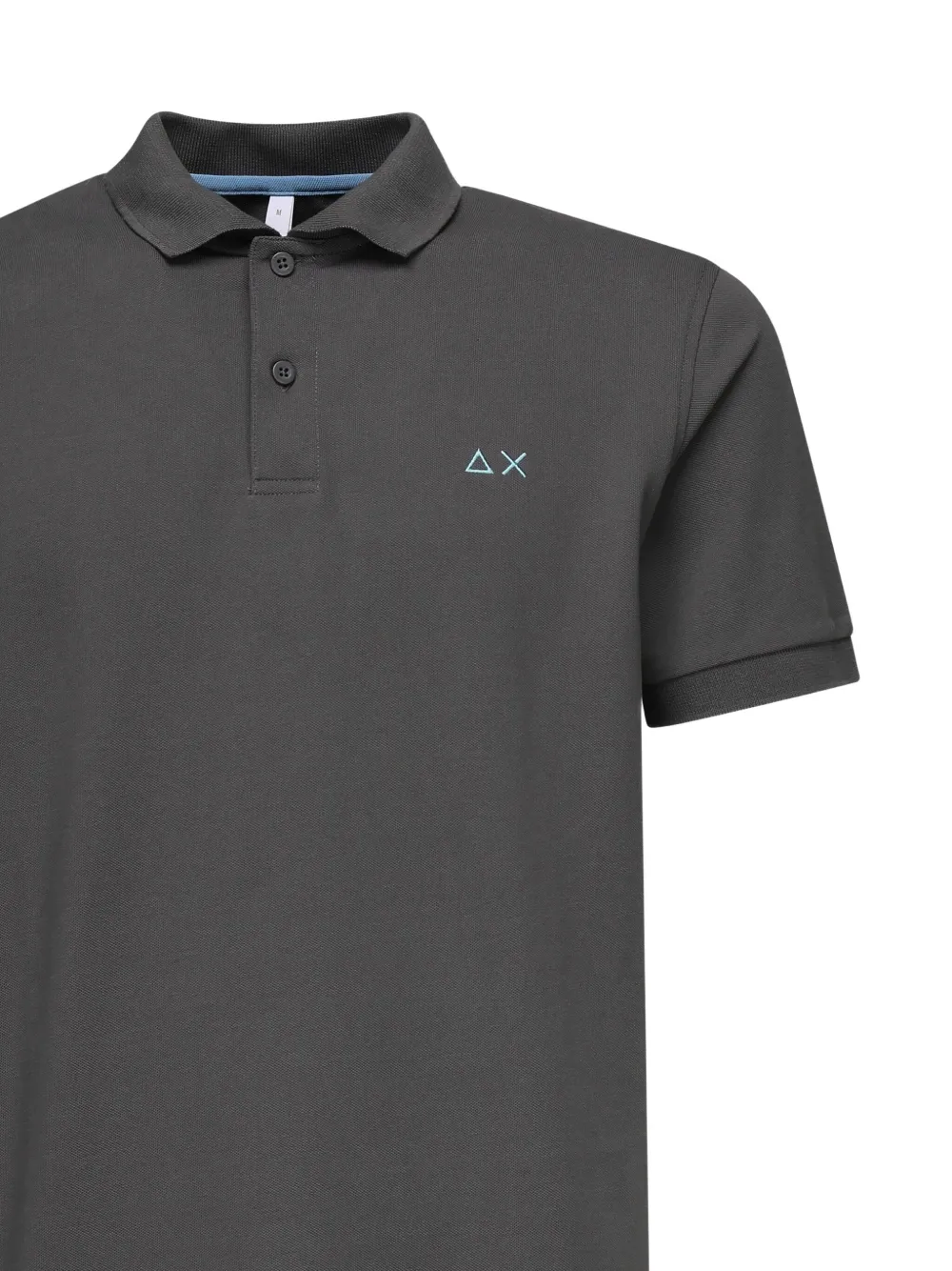 Sun68 Poloshirt met geborduurd logo Grijs