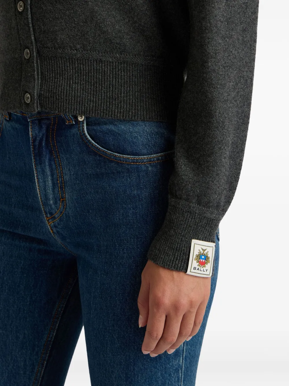 Bally Vest met V-hals Grijs