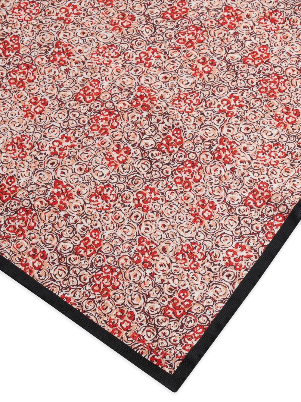 Bally Sjaal met bloemenprint - Rood