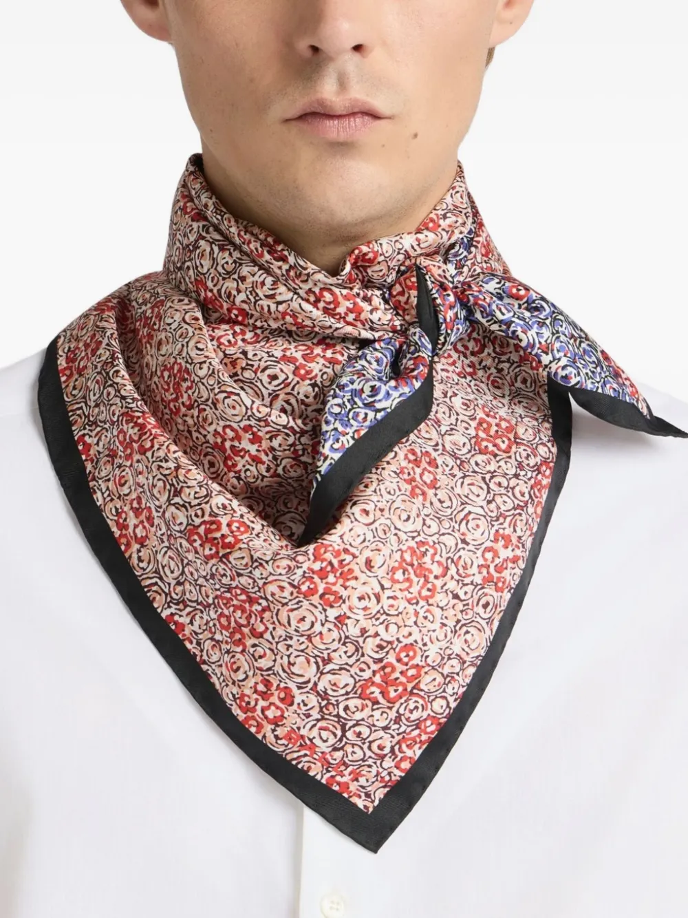 Bally Floral-print Twill Scarf In Multi
