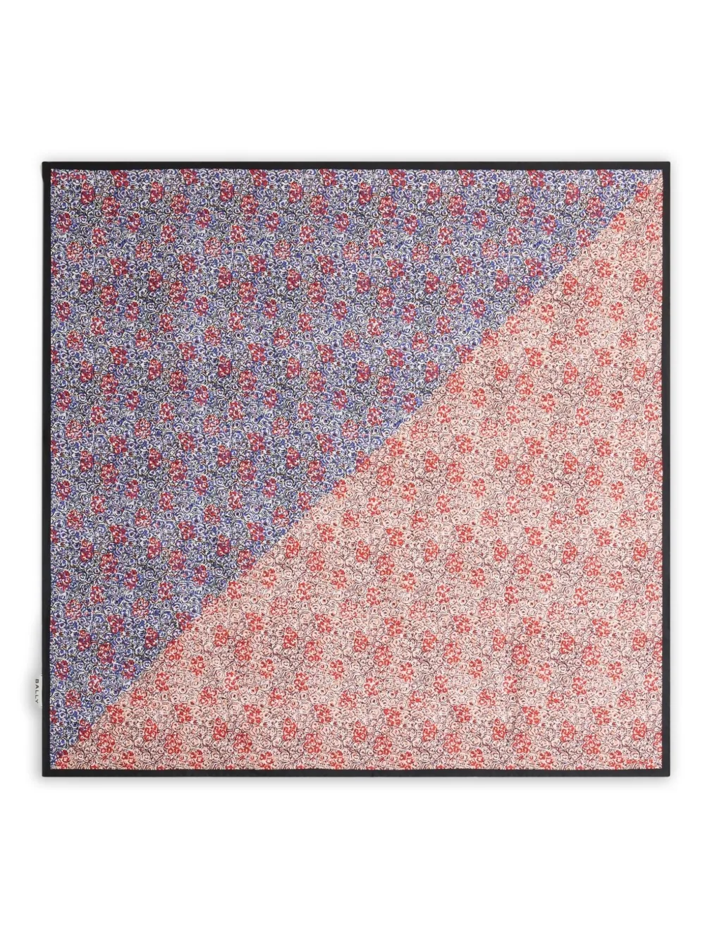 Bally Floral-print Twill Scarf In Multi