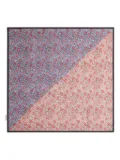 Bally floral-print twill scarf - Red