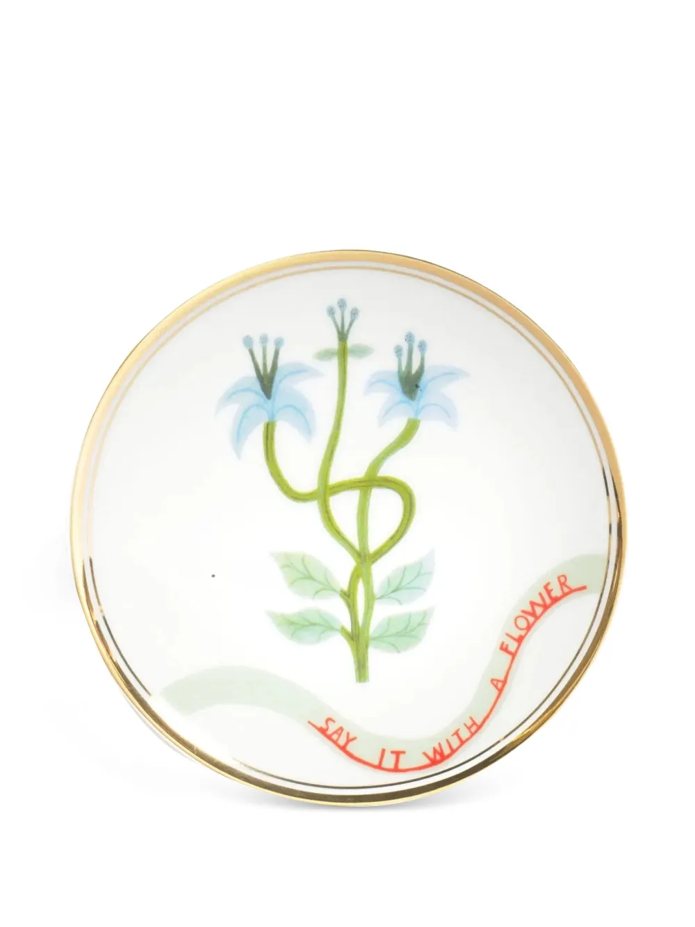 Bitossi Home flower-print gold-rimmed plates | Tableware | Image 2