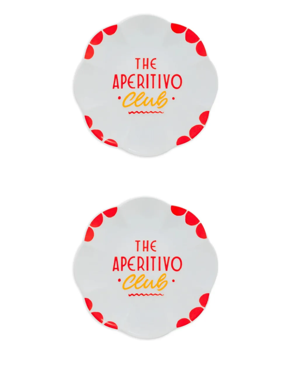 Bitossi Home scalloped-edge 'the aperitivo club' plates | Tableware | Image 2