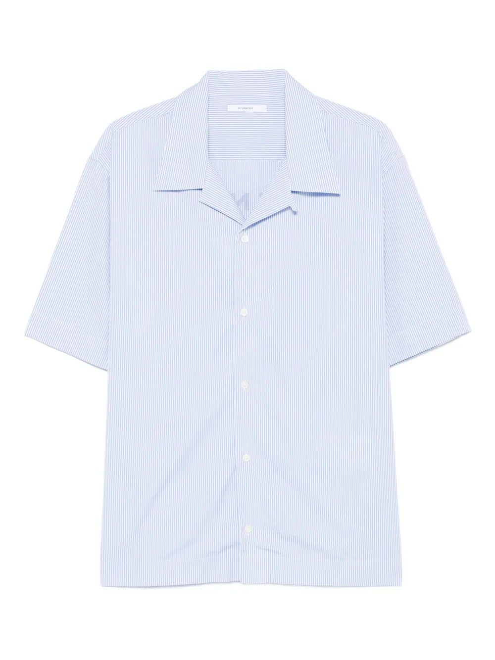 Givenchy cotton pinstripe bowling shirt Blauw