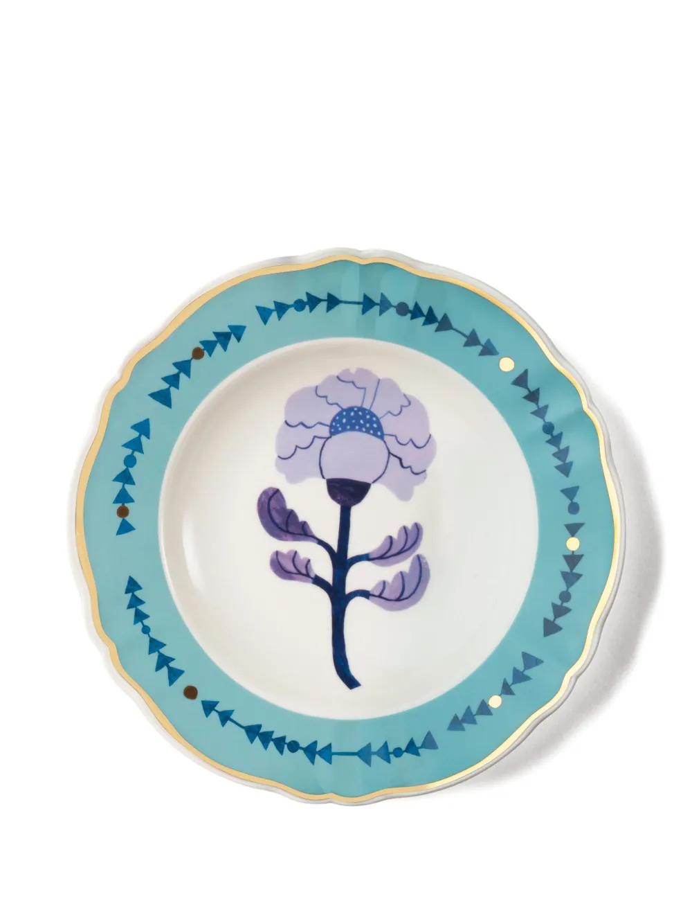 Bitossi Home Peonia-print Deep Plates (set Of Two) In White