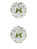 Bitossi Home fern-print rim plates (set of two) - White