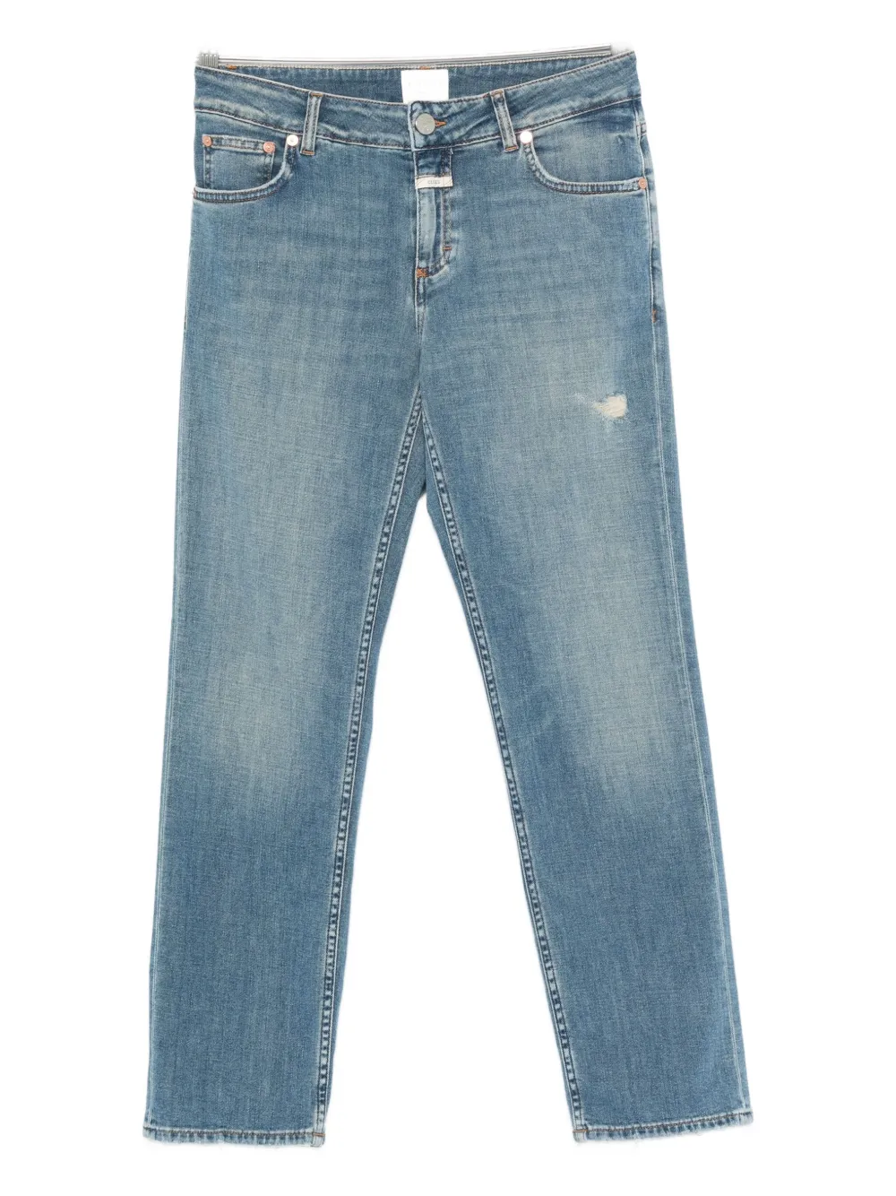 Closed Jeans dritti con effetto vissuto - Blu