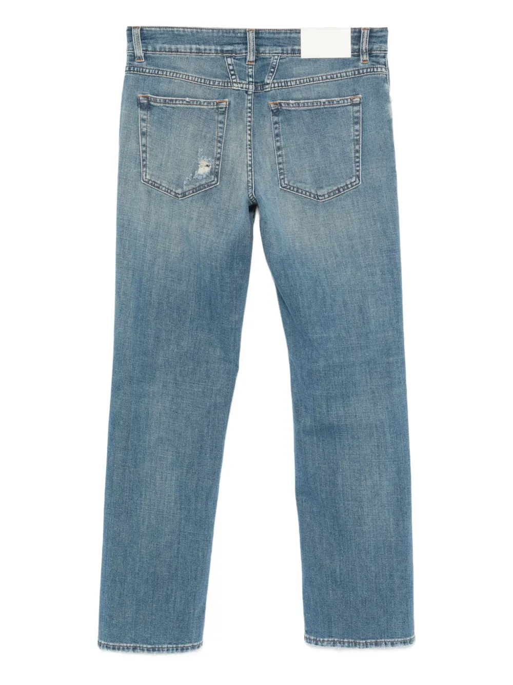 Closed Gerafelde straight jeans - Blauw