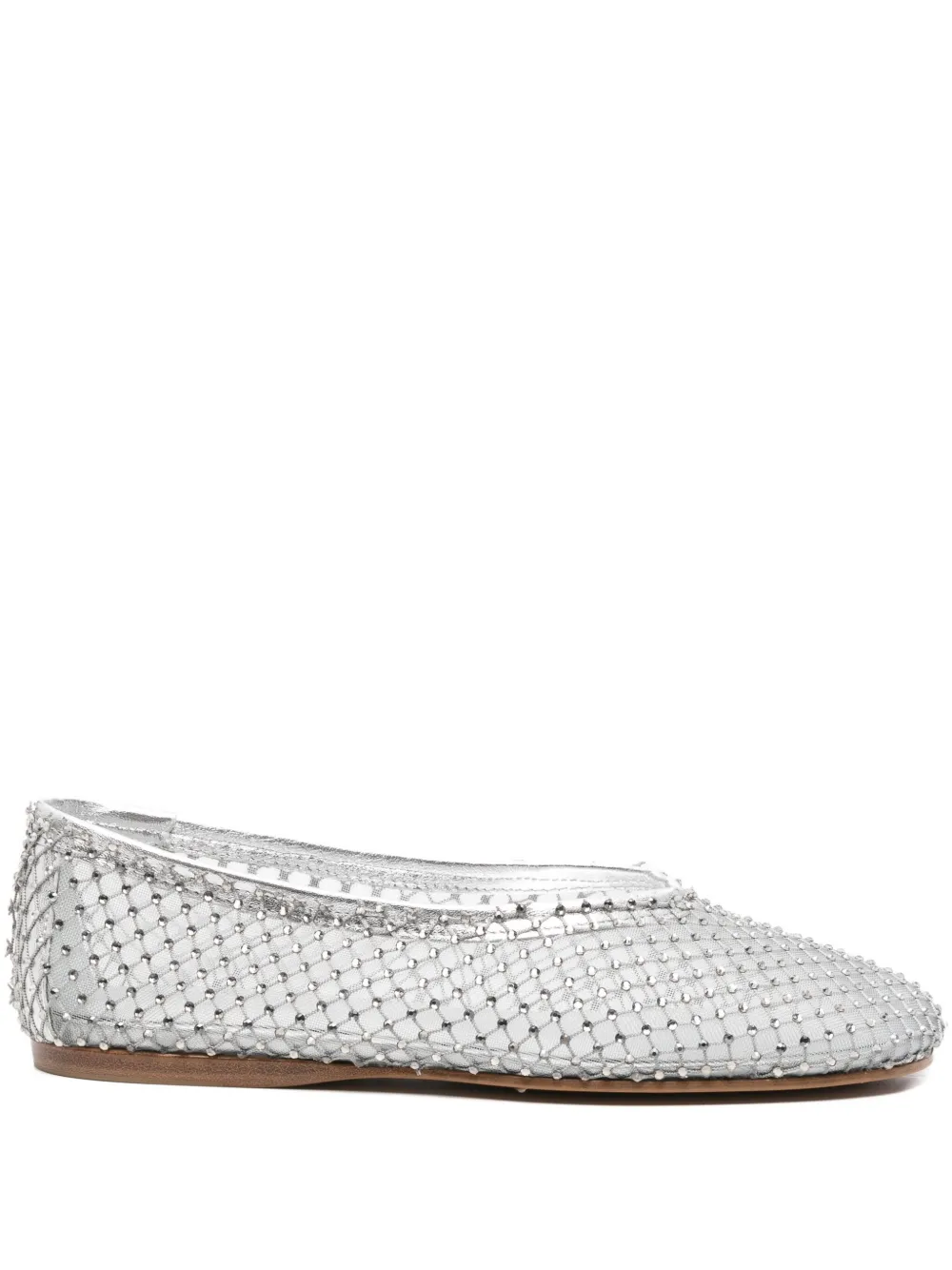 Forte Forte crystal-mesh ballet flats - シルバートーン Forte Forte crystal-mesh ballet flats - シルバートーン