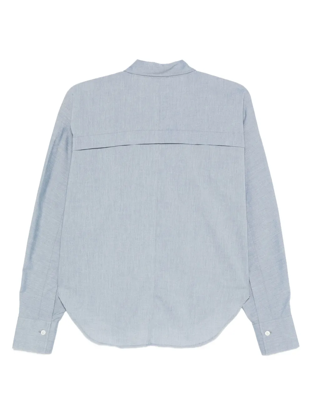 Closed Overhemd met ronde zoom Blauw