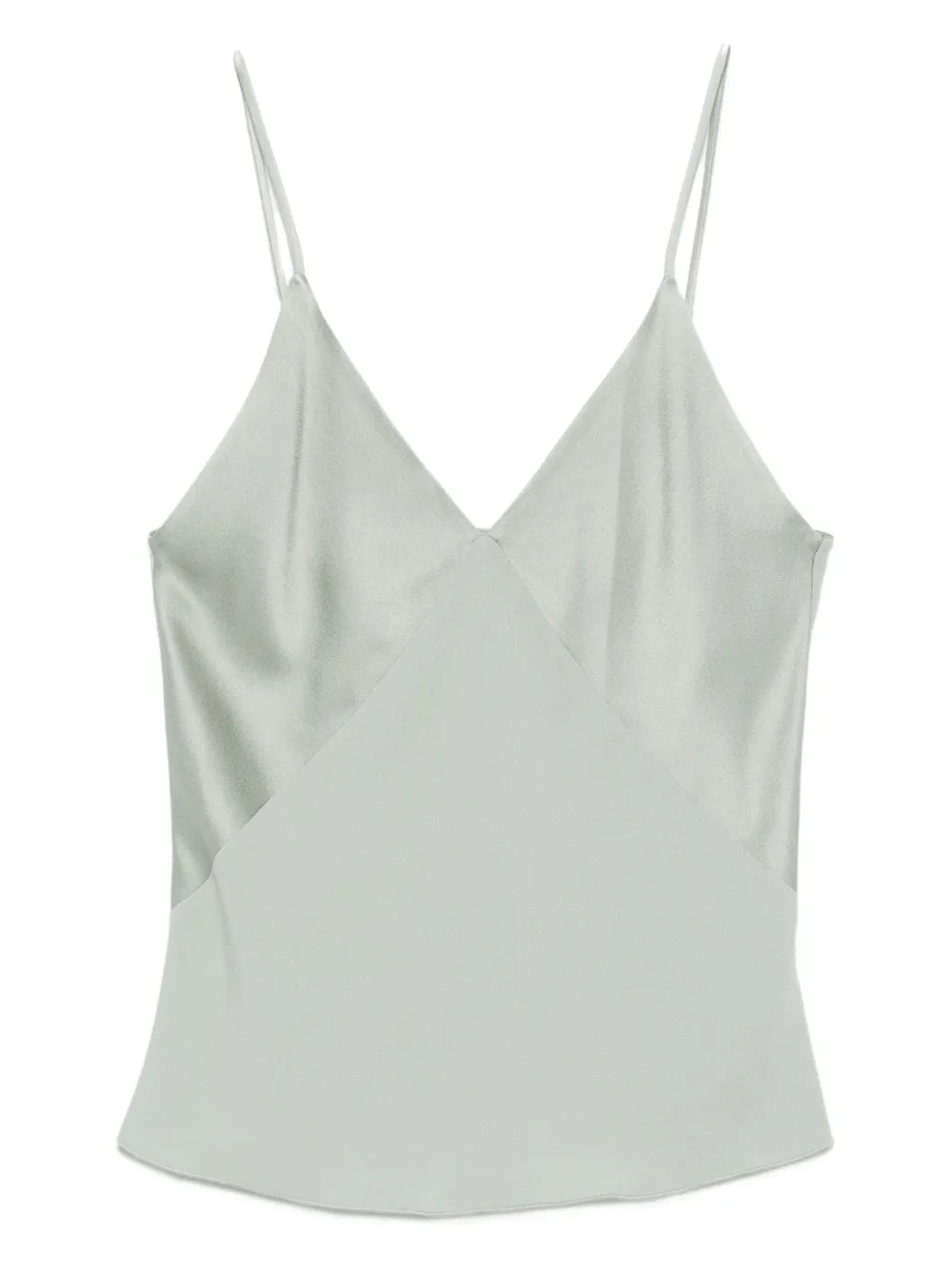 Forte Satijnen tanktop Groen