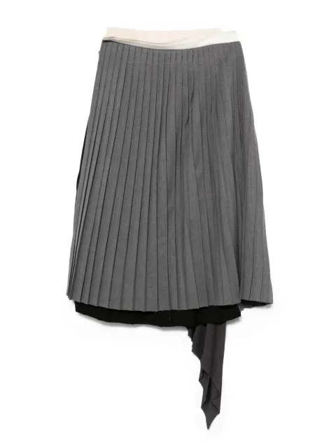 FEDERICO CINA pleated asymmetric skirt
